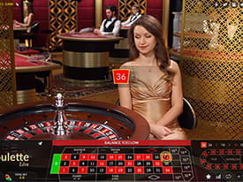Live French Roulette Gold at Intercasino