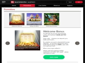 Mansion Promotions Page of