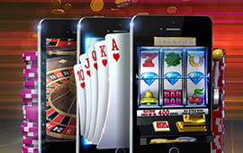Play casino games on a mobile device
