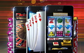 Play casino games on a mobile device