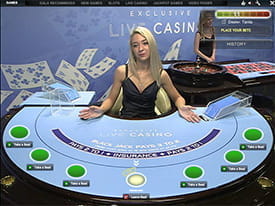 Live Blackjack at Gala Casino