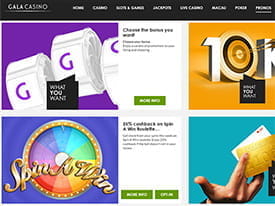 Bonuses & Promos at Gala Casino