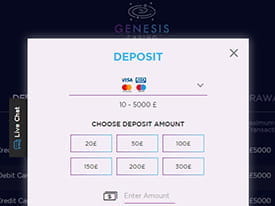 Deposit and Payment Methods
