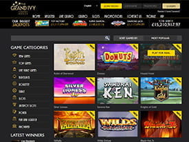 The Rich Selection of Slots at Grand Ivy Casino