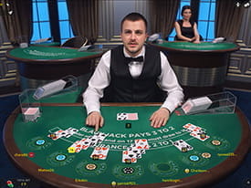 Live Blackjack at InterCasino