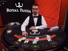 Live Blackjack at Royal Panda Casino