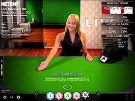 Live Common Draw Blackjack by NetEnt